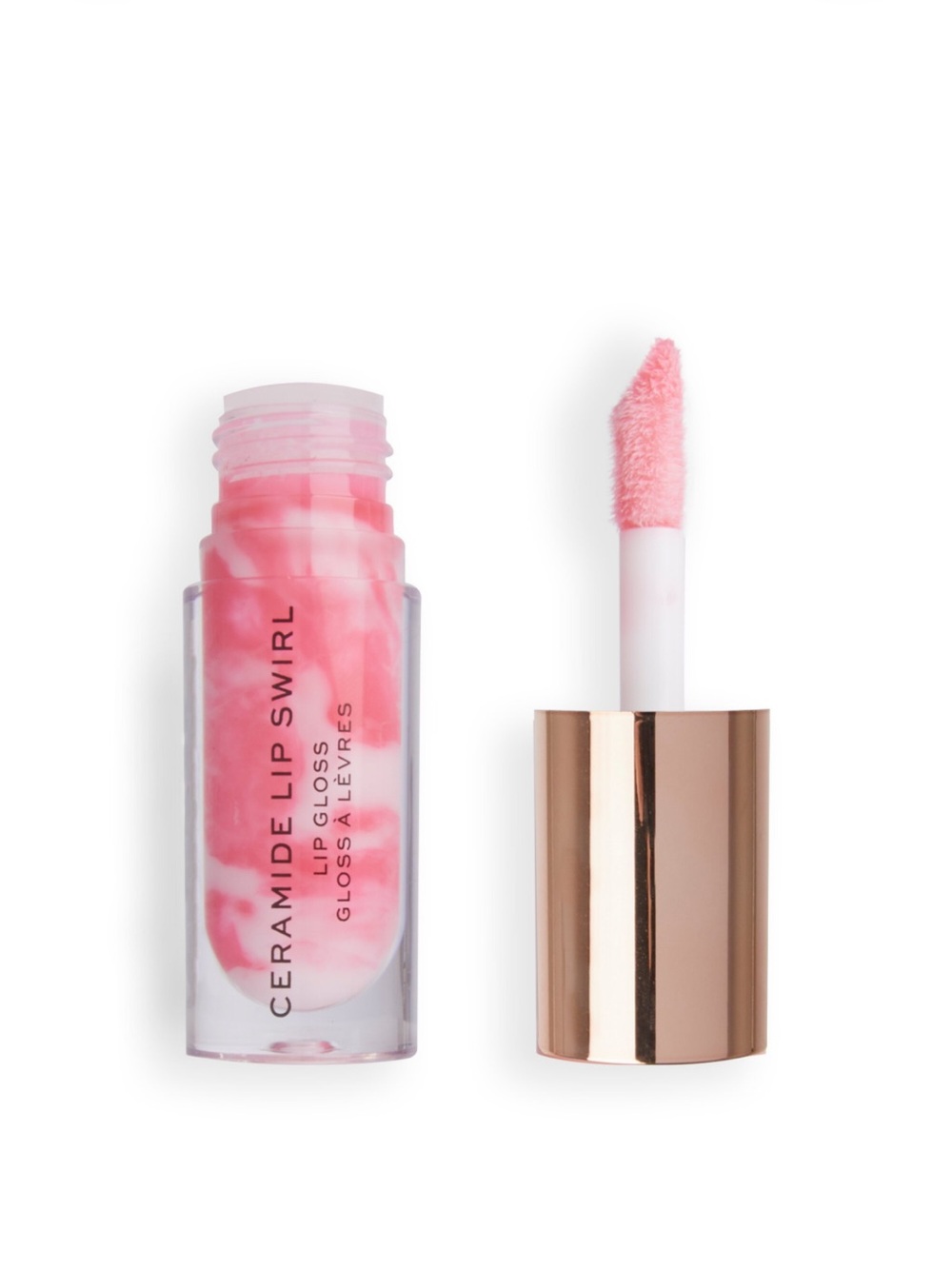 Makeup Revolution Lip Swirl Ceramide Gloss – Soft Pink 💕💄